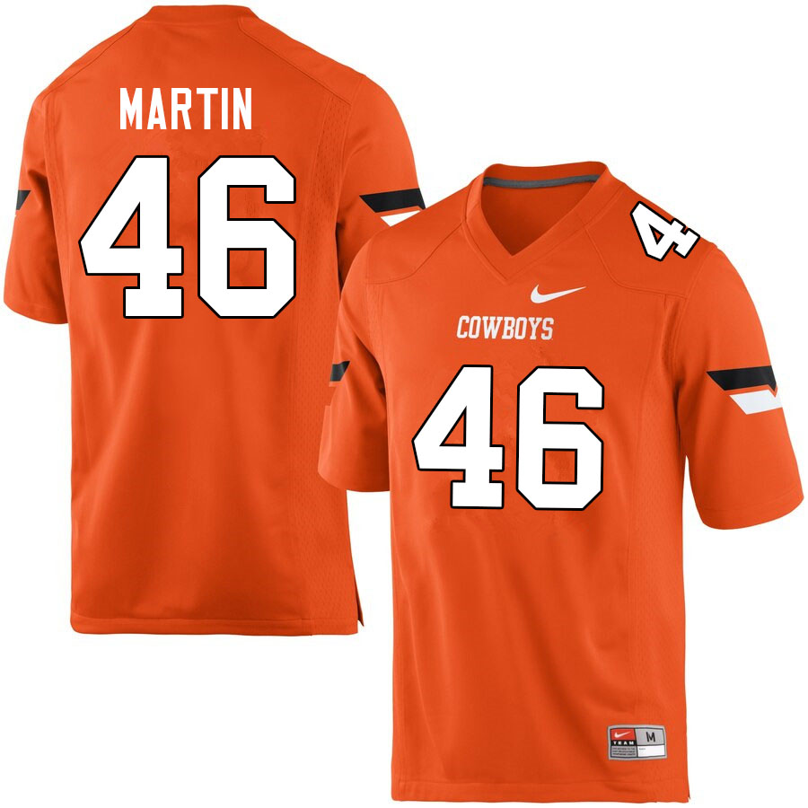 Men #46 Nickolas Martin Oklahoma State Cowboys College Football Jerseys Sale-Orange